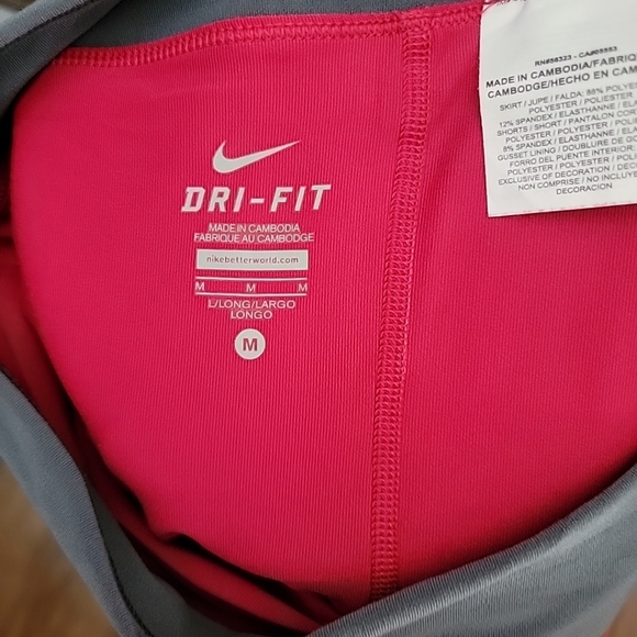 Nike Women's Dri-Fit Premier Tennis Skort Skirt Size Med Pink Comfy Pickleball - Picture 5 of 6